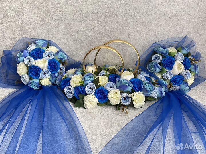 Свадебные украшения на машину