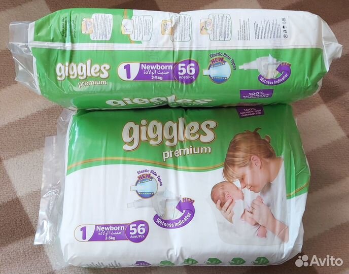 Подгузники размер 2 - 5 кг - newborn - 56 шт