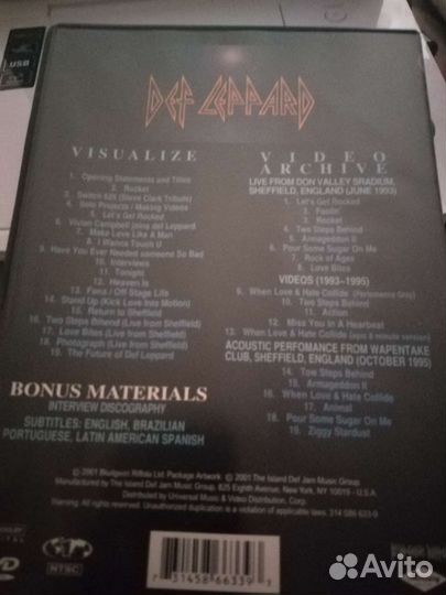 DVD диск Def Leppard
