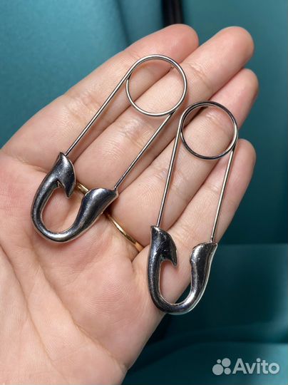 Серьги скрепки