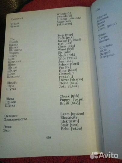 Детский русско - английский словарь в картинках