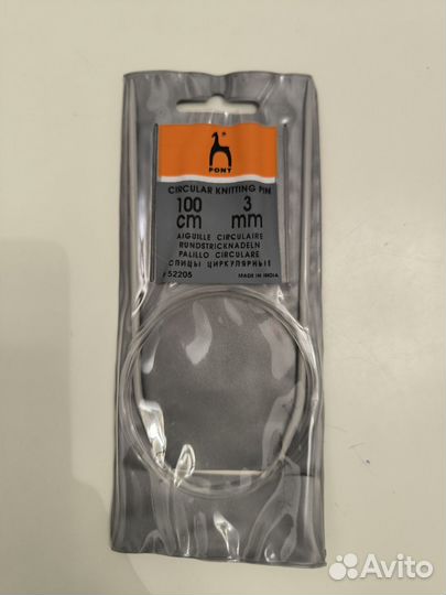 Спицы круговые Pony 100 см 3.0 мм