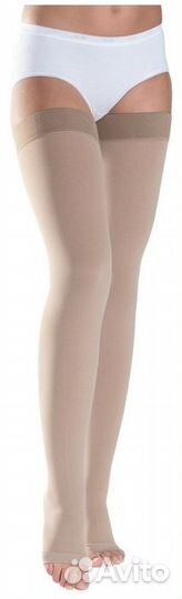 TFS2 87908 Чулки до паха открыт.мыс, М/К + беж