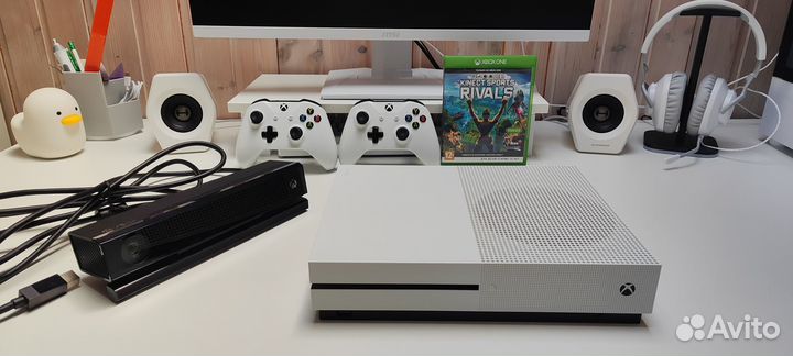 Приставка Xbox one s 500 gb + сенсор Kinect 2.0