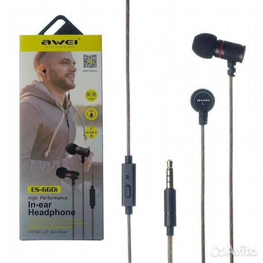 Проводные наушники Awei ES-660i in-ear headphones