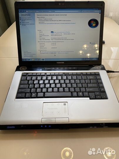 Ноутбук toshiba