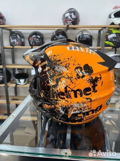 Кроссовый шлем. Новый. Доставка в подарок