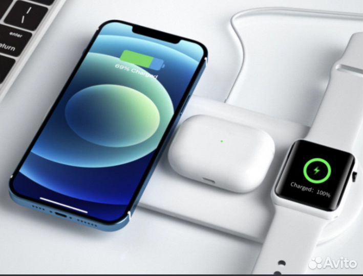 Беспроводное зарядное устройство 3 в 1