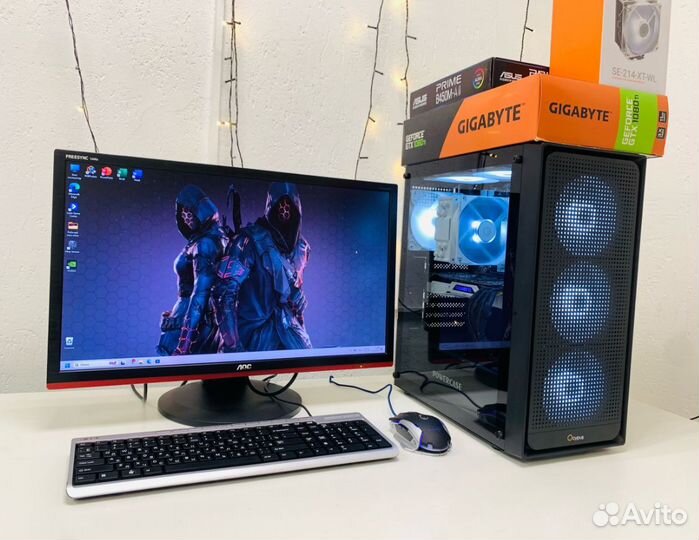 Пк Ryzen5 5600/16gb/GTX 1080ti 11GB