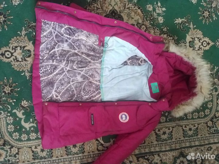 Курта зимняя и брюки утеплённые