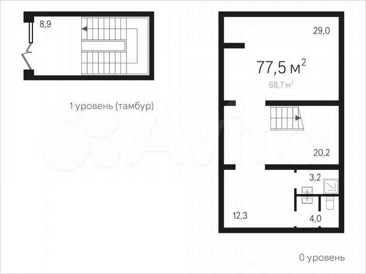 Продается ПСН, площадь 77 кв.м