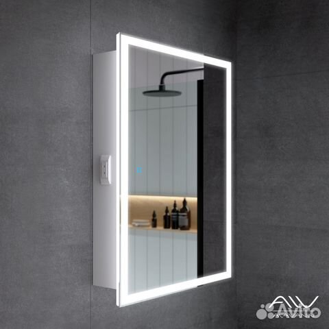 Зеркало шкаф с подсветкой в ванну Rita
