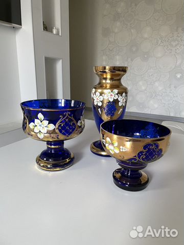 Вазы Богемия лепка