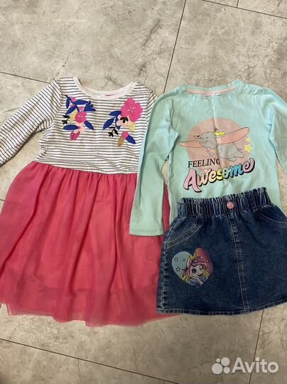 Пакет вещей на девочку 110 размер
