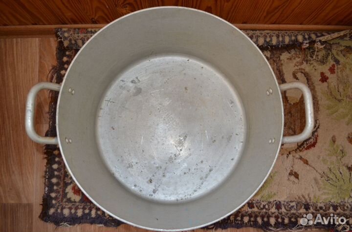 Алюминиевая кастрюля с крышкой, 40 л, СССР