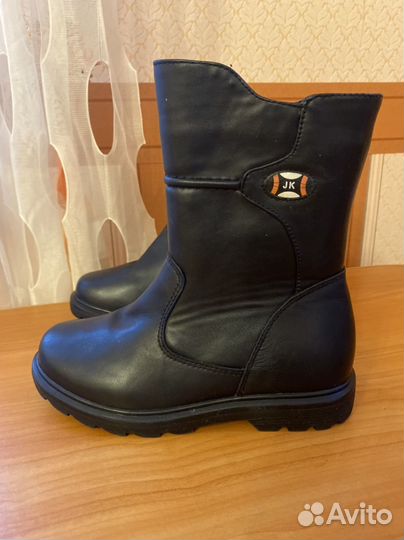 Сапожки зимние р.33.Натуральный мех, кожа. Новые