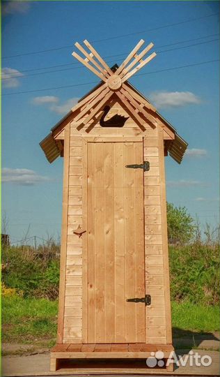 Уличный туалет деревянный Ш515