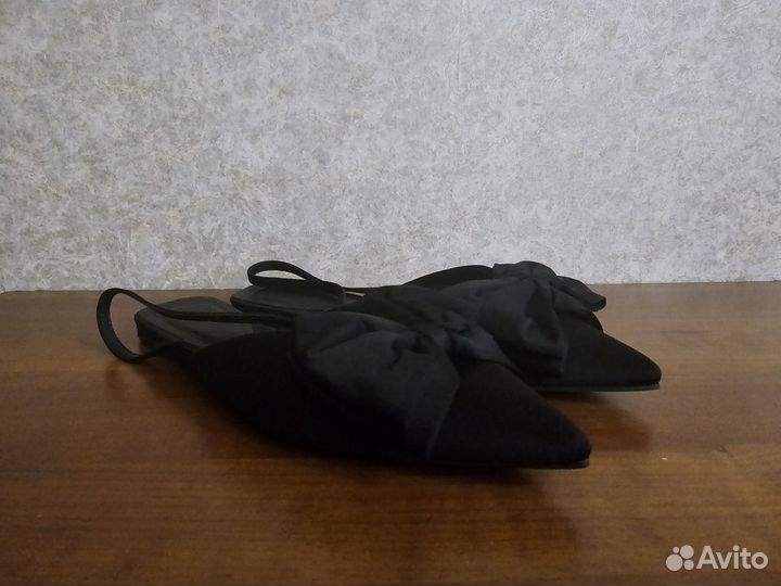 Мюли женские 40 размер атлас + эко-кожа