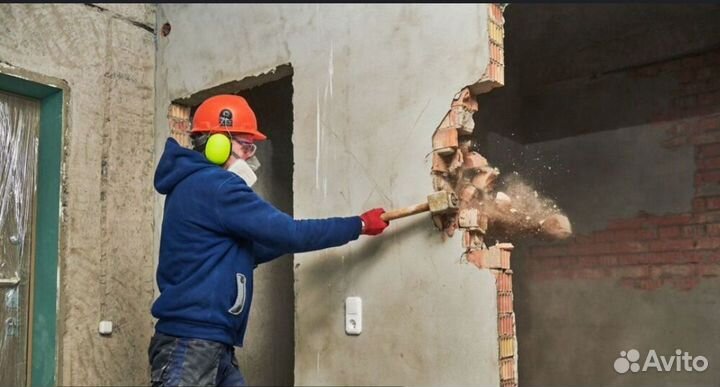 Демонтаж и подъём строй матриала, вынос
