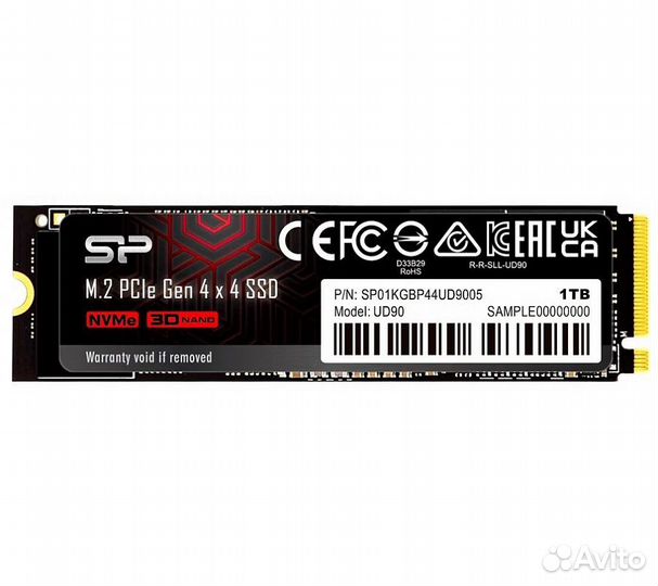 Жесткий диск SSD M.2 Silicon Power UD90 1Tb (SP01k
