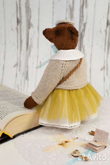 Мишка в технике тедди