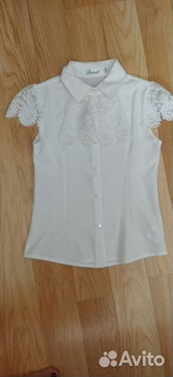 Блузка белая школьная