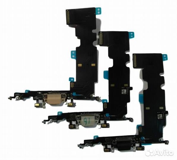 Шлейф iPhone 8 Plus + разъем зарядки + разъем гарн