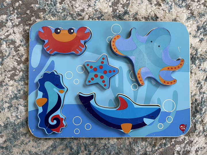 Развивающие деревянные игрушки монтессори