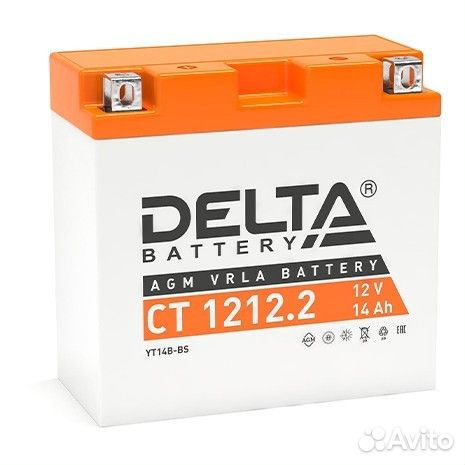 Аккумулятор для мототехники delta CT 1212.2 12В 14