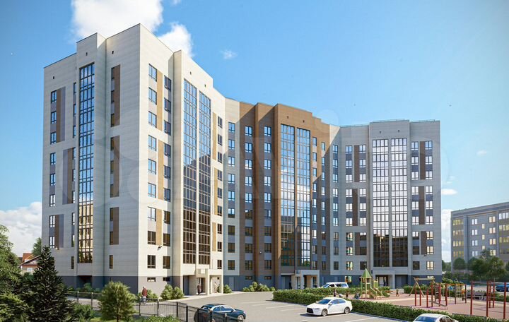 2-к. квартира, 58,9 м², 1/9 эт.