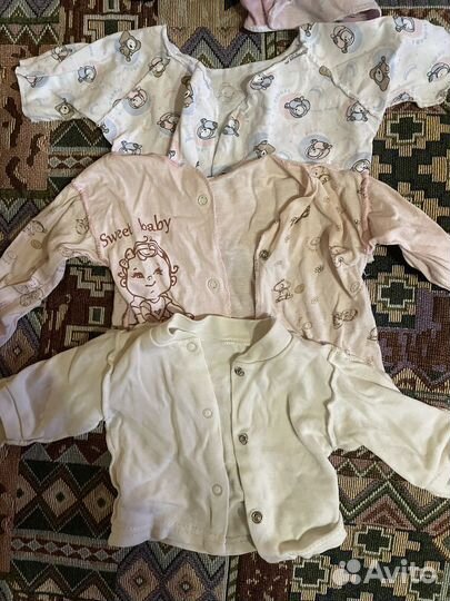Детские вещи на девочку пакетом от 0-3месяцев