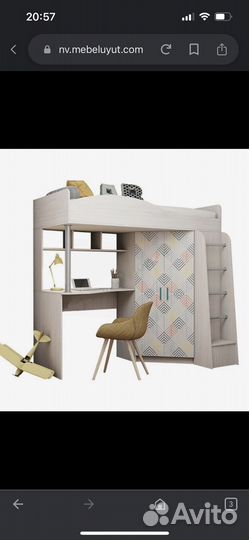 Детская кровать чердак