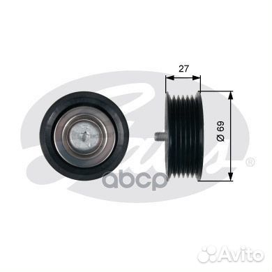 Ролик руч.ремня mercedes sprinter mot.OM642 09