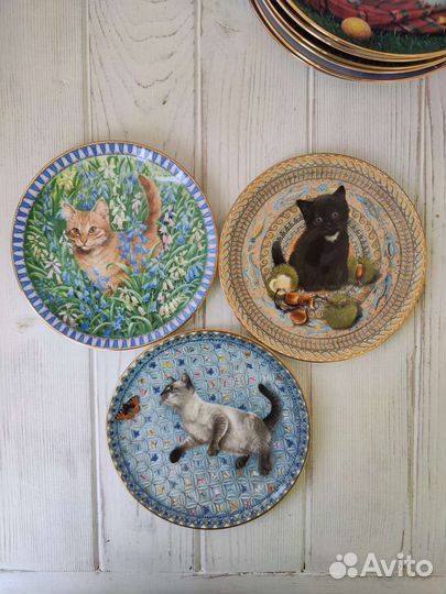 Тарелка с котами Lesley Anne Ivory 18 см