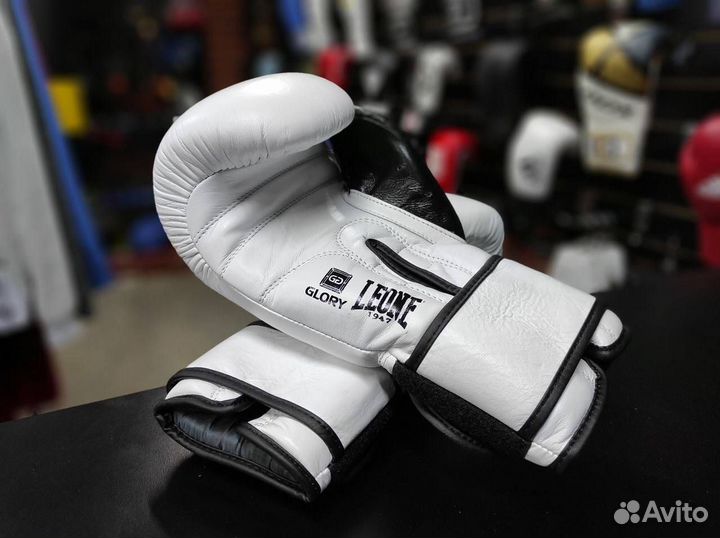 Боксерские перчатки leone glory натуральная кожа