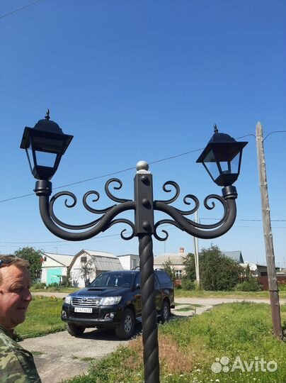 Фонарь уличный садовый ручная работа арт ввп99