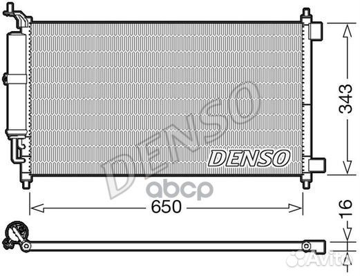 Радиатор кондиционера denso 92110AX000 DCN46007