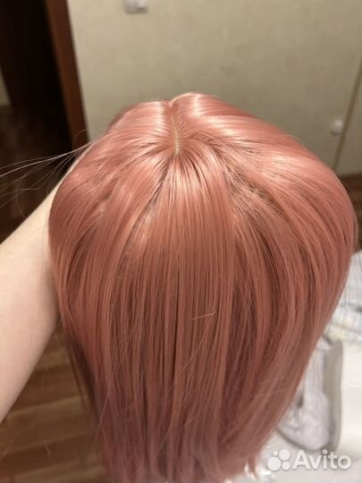 Розовый парик для косплея 65 см
