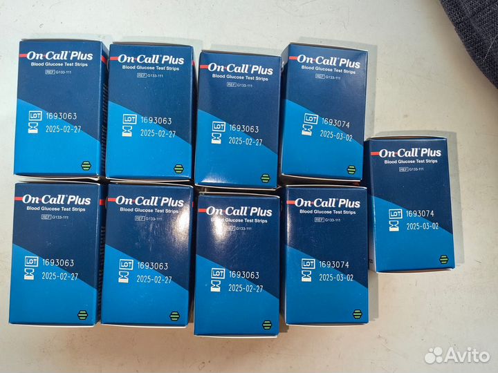 Тест полоски on call plus он колл плюс 50 шт