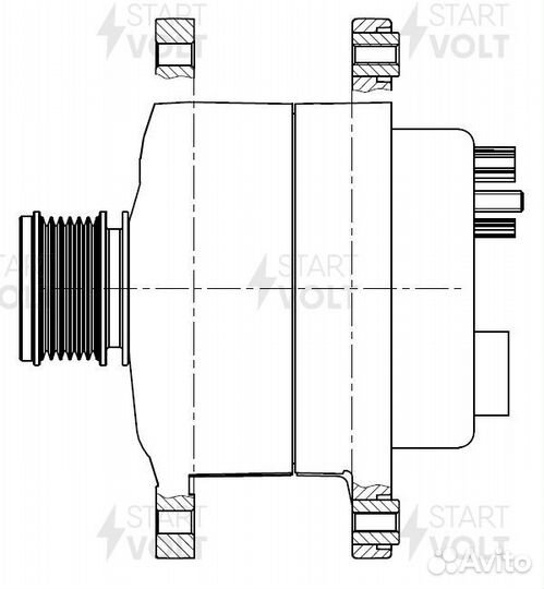 Генератор для Renault Duster рестайлинг 2015-2021 510923