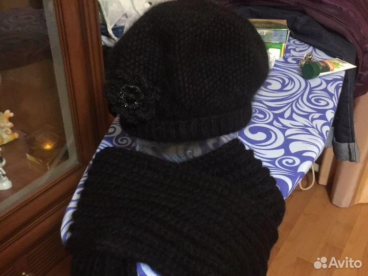 Берет из пуха норки