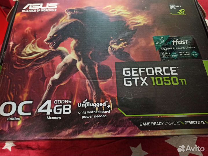Видеокарта gtx 1050 ti 4gb