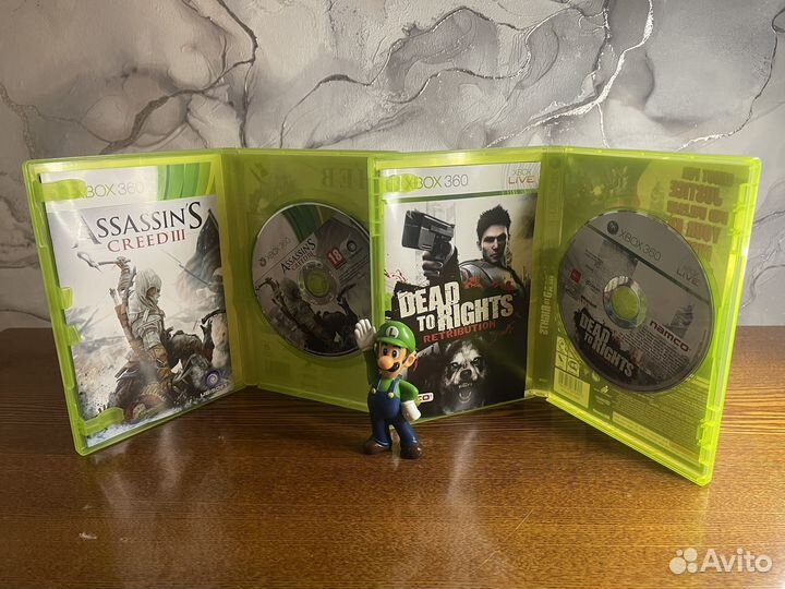 Игры на xbox 360 Asasin creed 3, Dead to Rights