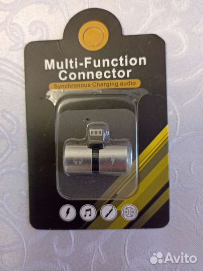 Переходник для зарядки и наушников iPhone