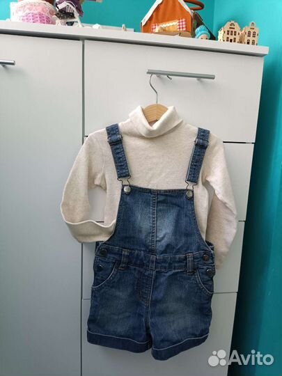 Джинсовый комбинезон для девочки 110