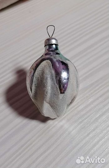 Елочные игрушки СССР бутон