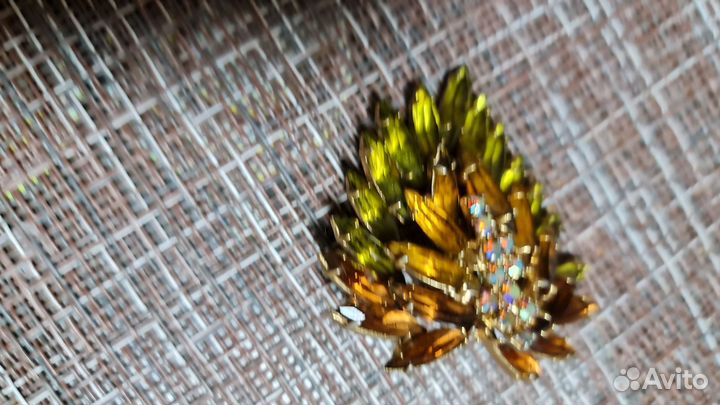 Брошь винтажная Чехословакия.70 годы прошлого века