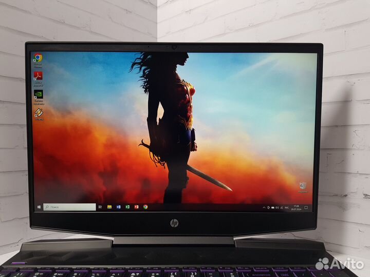Игровой ноутбук HP /2видеокарты/GTX1650/SSD/ гаран