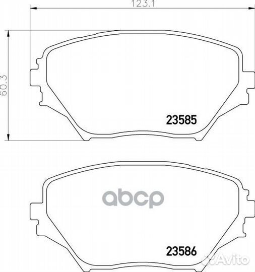 Колодки тормозные дисковые перед (PF-1447)