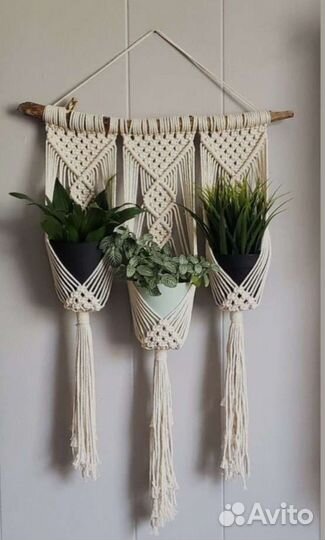Макраме подвесы для кашпо